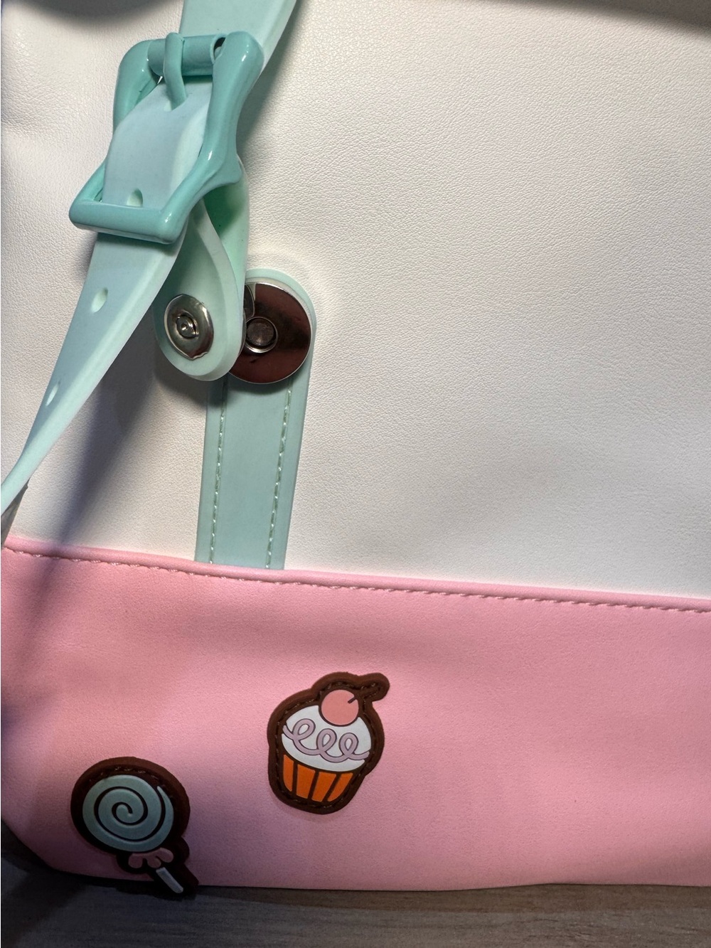 NWOT Pusheen The Cat I’m Busy Faux Leather Backpack Licensed 13x12x5 Kawaii - Picture 5 of 13